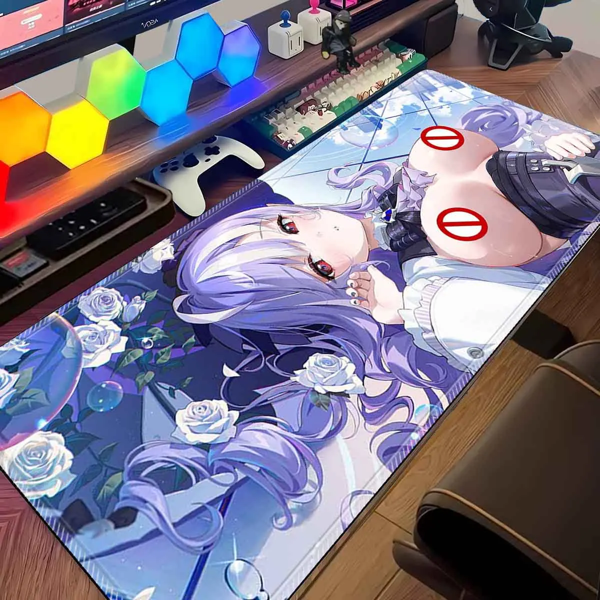 

Anime Overwatch Mouse Pad Z_Zenless Z_Zone Zero ZZZERO MousePad Game Vivian Banshee Keyboard Mat Non-Slip Sexy Anime Mousepad