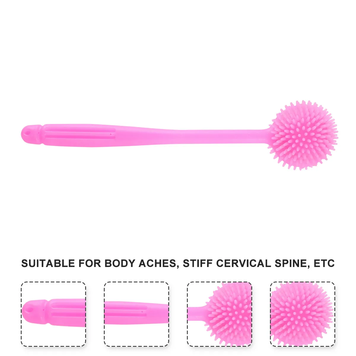 

Массажный молоток-стик для расслабления тела, эргономичная ручка, мягкая резина, снимает мышечную боль, для дома и путешествий