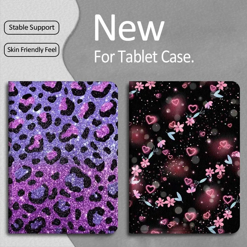 

Beautiful Luminous Love For Apple iPad Pro Air 13 2 7th 6th 2025 M2 M3 M4 M512.9 13 inch Foldable Tablet Case Gift