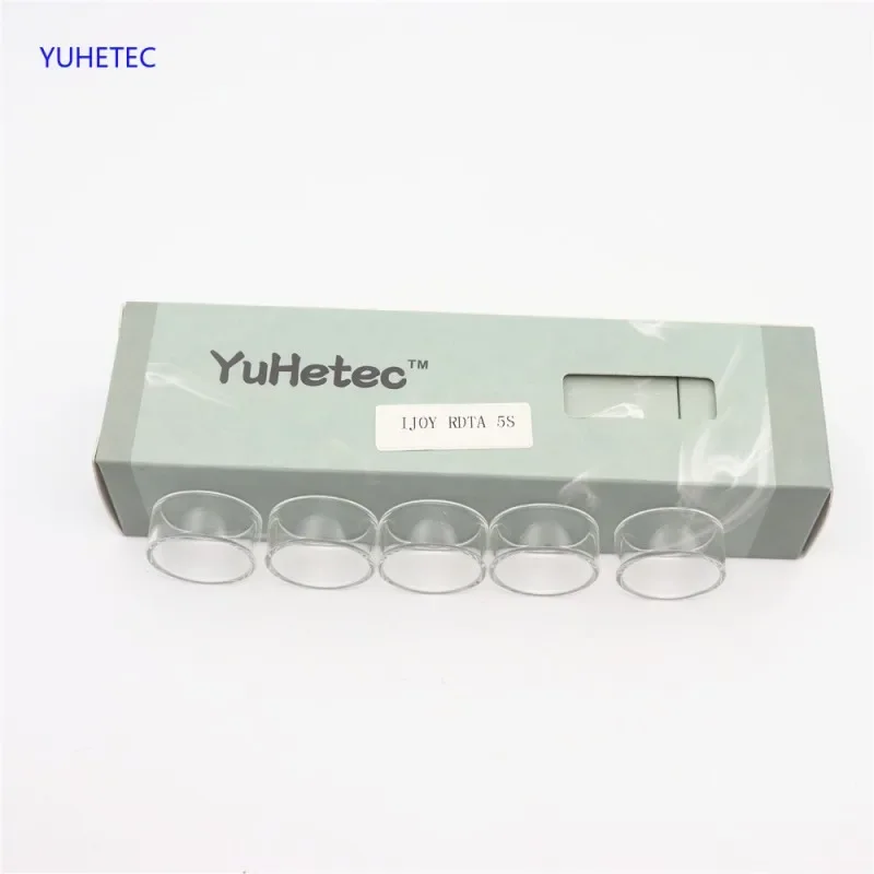 YUHETEC-tubo de vidrio de repuesto Original, 5 piezas, para RDTA 5S y RDTA 5, recto, 5 piezas por lote