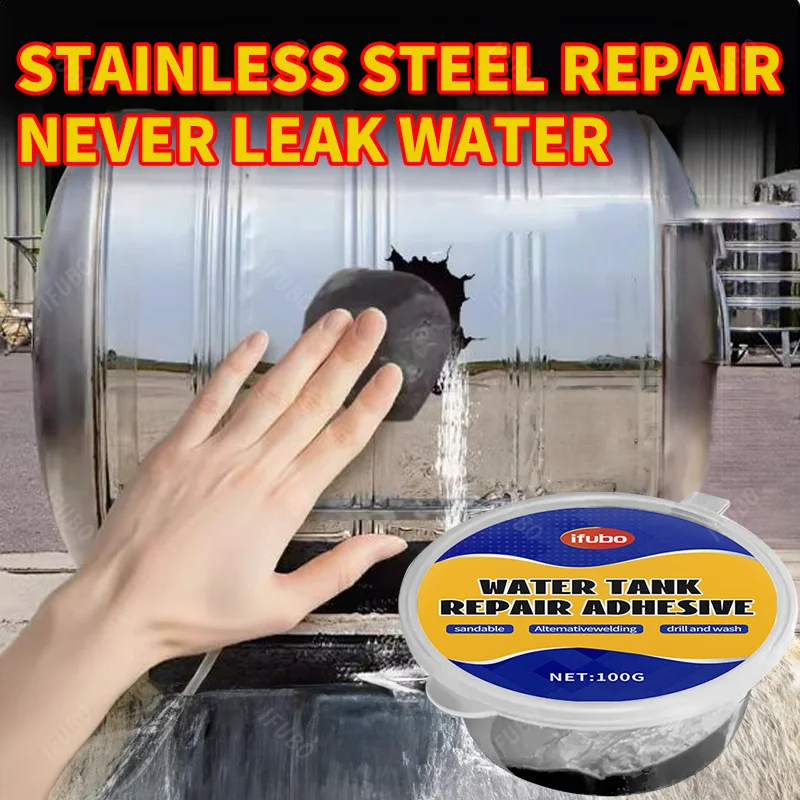 IFUBO 100G Water Tank Repair Glue Alternative Welding Strong Bond for Car Radiator Fuel Tank Leak Repair Sandable Drillable