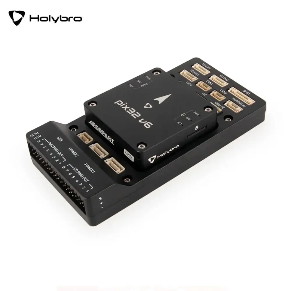 Holybro Pix32 v6 STM32H743 Flight Controller with BaseBoard / Mini Baseboard Power Module M9N M10 GPS for RC Airplanes Drone