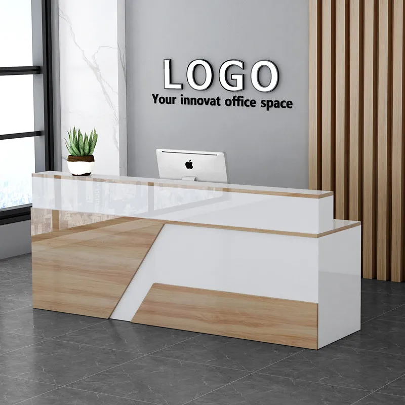 Aesthetic Beauty Reception Desk Luxury Office Vintage Reception Desk Nordic Modern Display Salon Bancone Commercial Furniture
