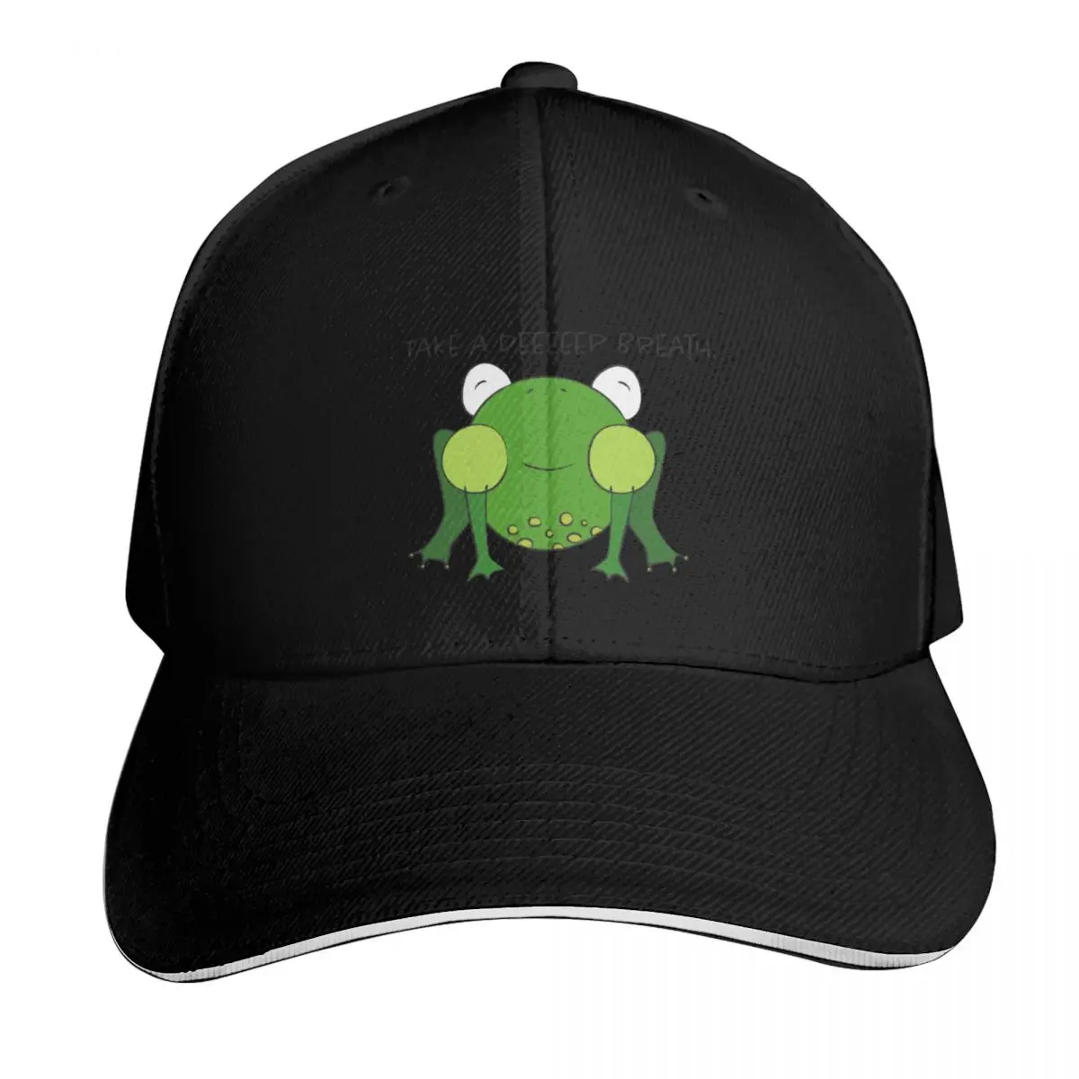 

Take a deep breath Frog Baseball Cap fishing hat Trucker Cap sun caps Men Women's