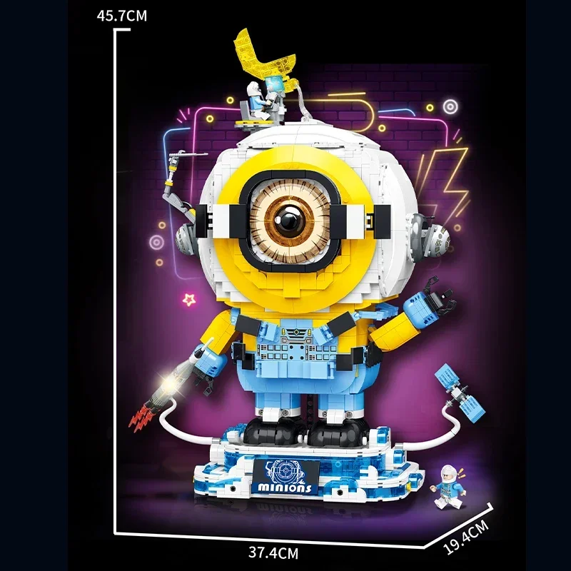 

2039PCS Compatible MOC Sets yellow robot series building block model decoration ornament intelligence assembly toys