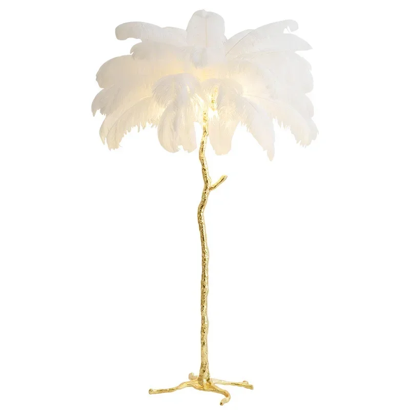 Creative Internet celebrity living room bedroom princess Nordic branch bedside standing table lamp