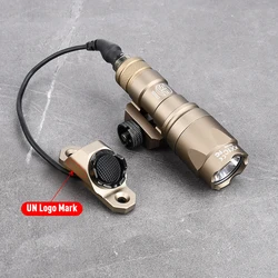 WADSN M300 M600 linterna Surefir luz exploradora táctica Mod botón M300A LED Airsoft Rifle caza interruptor remoto para Mlok Keymod