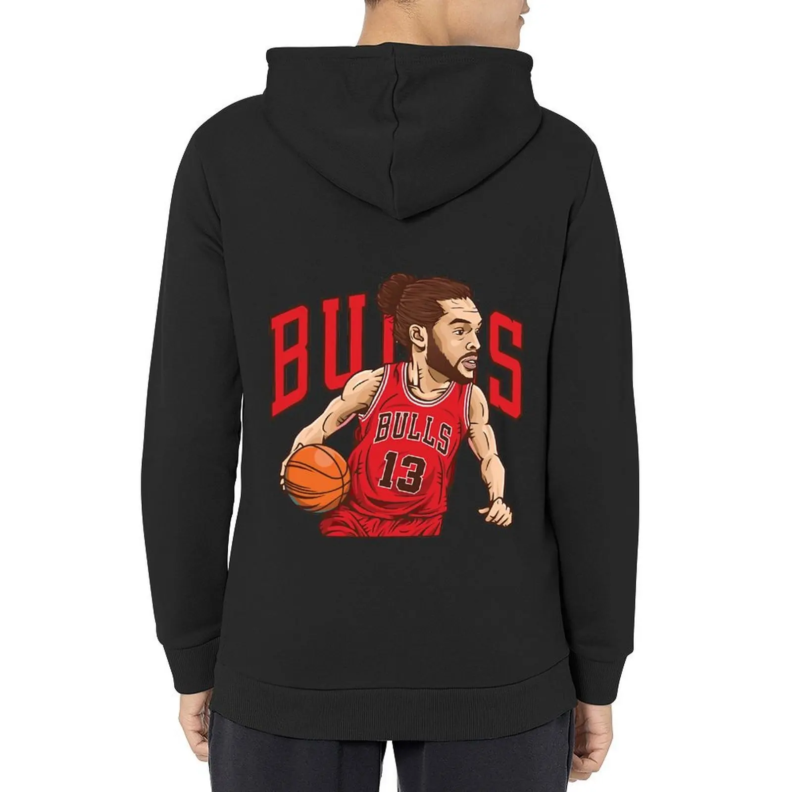 

Joakim Noah 13 Draw Chibi Hoodie autumn hooded shirt aesthetic clothing mens clothing big size hoodie