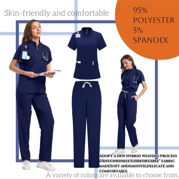 Professionelle medizinische Peelings für Frauen, Arzt, Krankenschwester, Uniform, klinische Chirurgie, Outfit, Laborkittel, Hosen, Set, Spa, Schönheitssalon, Arbeitskleidung