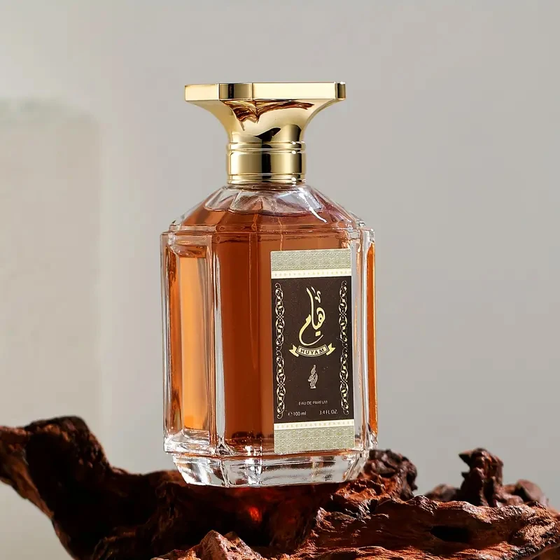 Huyam Arabian Perfume Woody Oriental Notes Eau De Parfum for Unisex 3.4 Fl Oz Long Lasting Liquid Perfume Women & Men's Cologne
