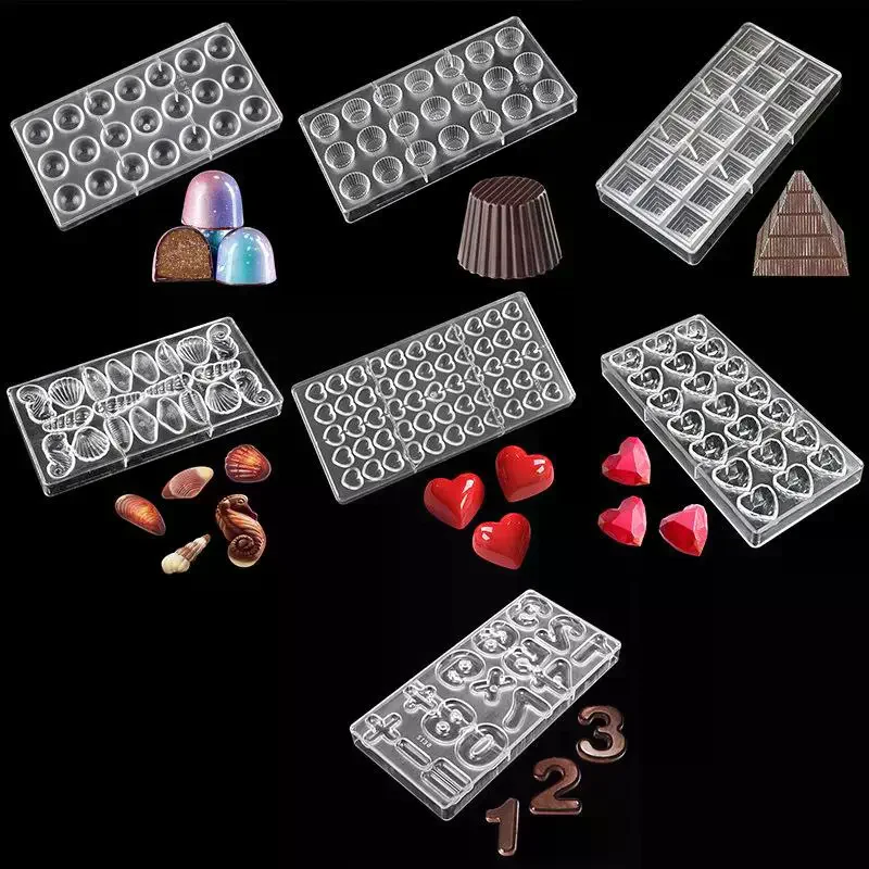 Chocolate Candy Mold Circular Shape Baking Cake Polycarbonate Chocolate Molds Baking Pastry Tools Kitchen Household Supplie