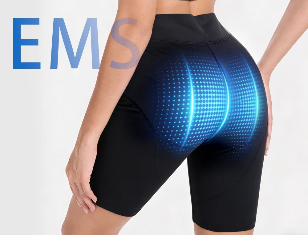 EMS-Hosen, Shorts, Leggings mit unabhängiger Steuerung, Muskelstimulator, elektrische Stimulation, Workout, Fitness, Körperformer, wiederaufladbar – Detail 4