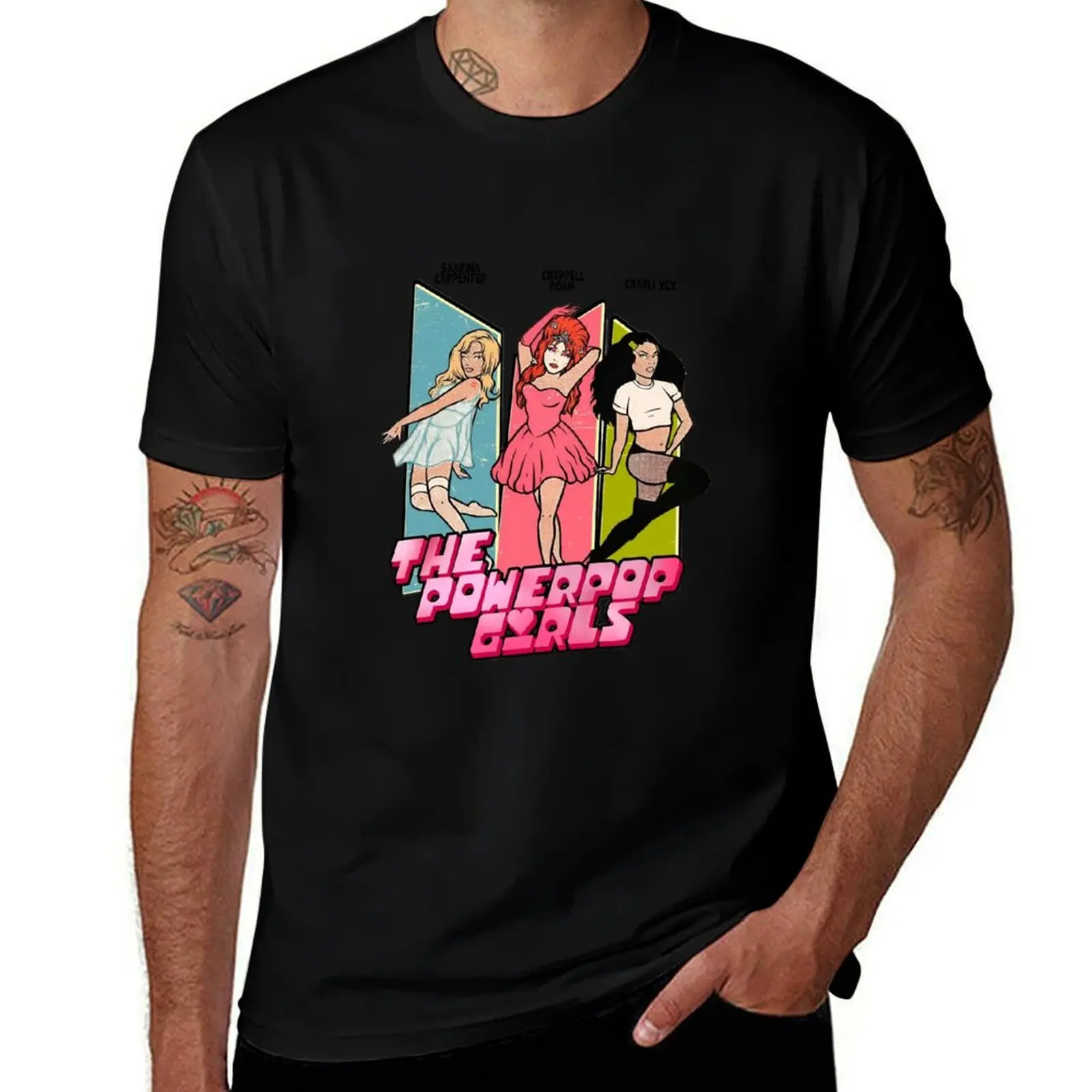 

The Powerpop Girls Chappell, Sabrina & Charli Music Gift | T-Shirt street wear T-shirts for men cotton