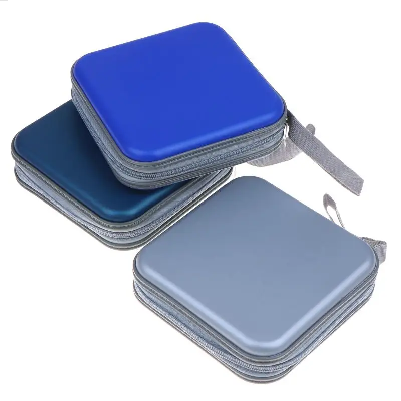 Durable CD DVD VCD Storage Organizer Case 40/80 Pcs Large Capacity Zipper Bag for Home Car Travel Use