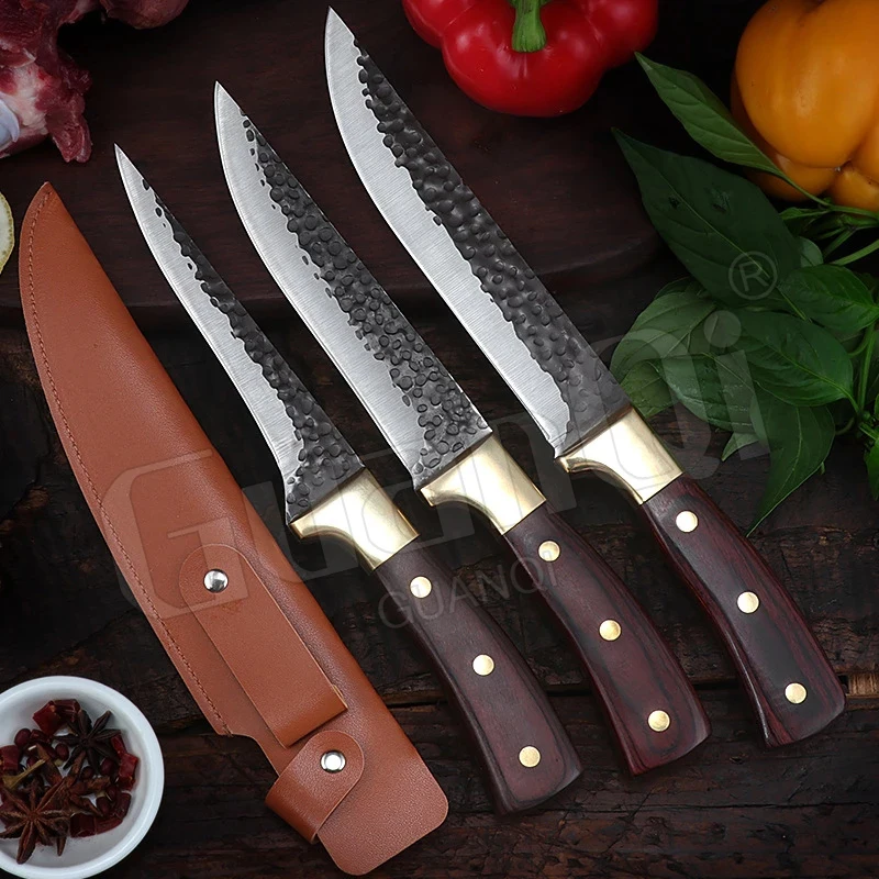 

Stainless Steel Boning Knife Filleting Knife Kitchen Knife Meat Cleaver Slaughtering Butcher Knife Fishing Knife Cutting Tool