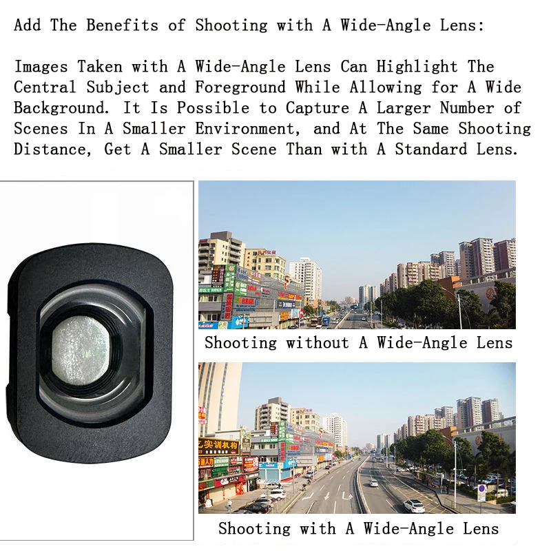 Dji OsmoPocket 3用の広角レンズフィルター,ジンバルカメラ延長,磁気,112度