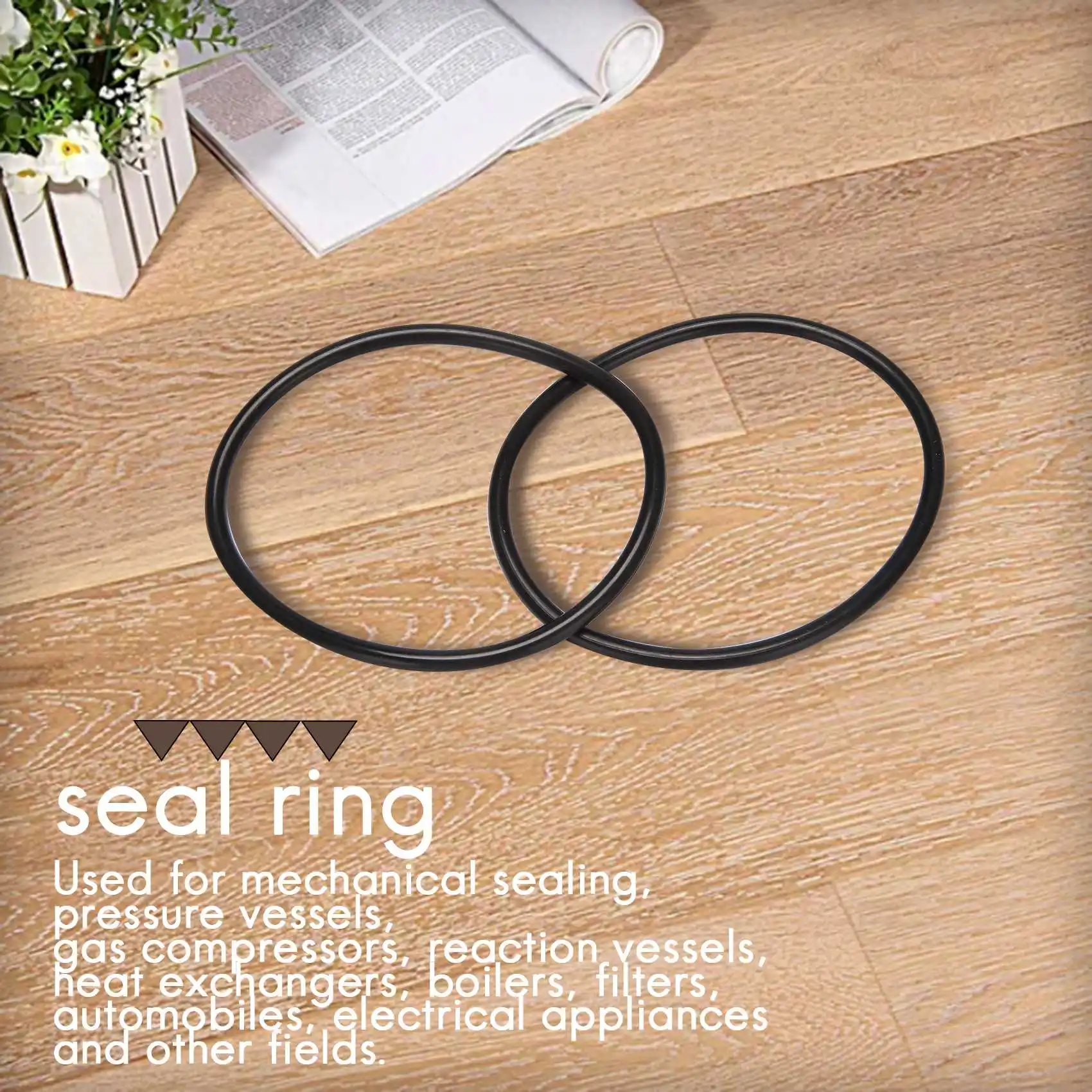 5 pieces 100 mm outer diameter 5 mm thick rubber seal oil-filtered O-rings