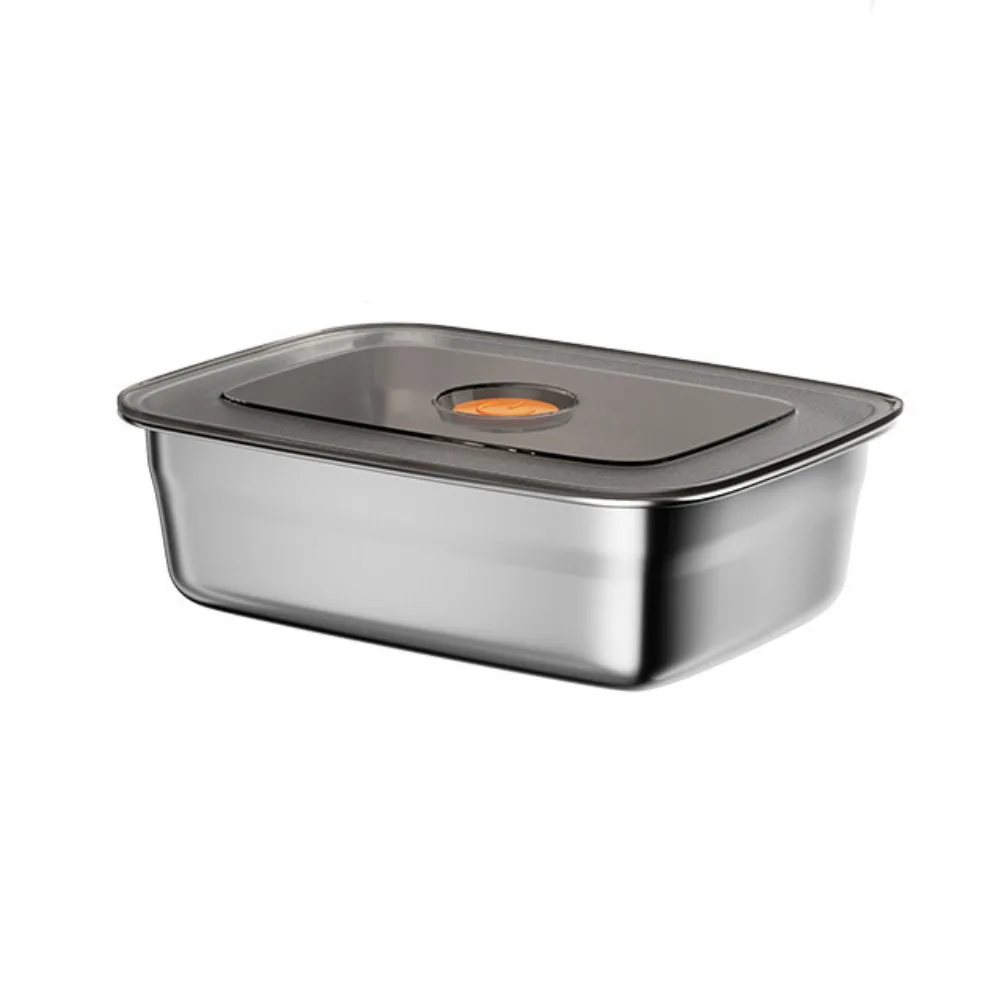 

316 Stainless Steel Lunch Box Microwaveable Rectangular Food Storage Box Sealed Leak-proof Fresh-keeping Box Camping