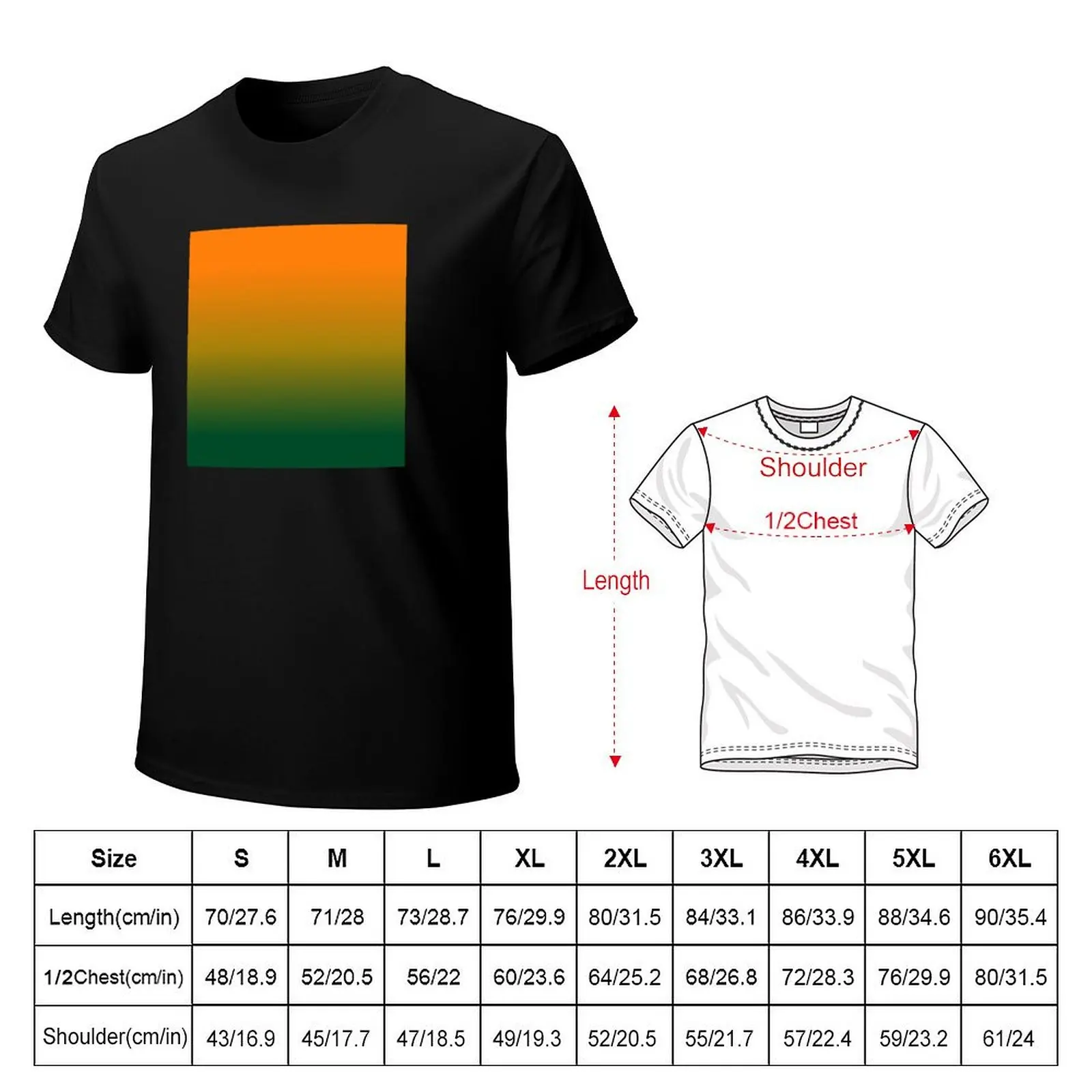 Fall Pumpkin Ombre Gradient T-shirt blanks boys whites anime summer tops mens clothing