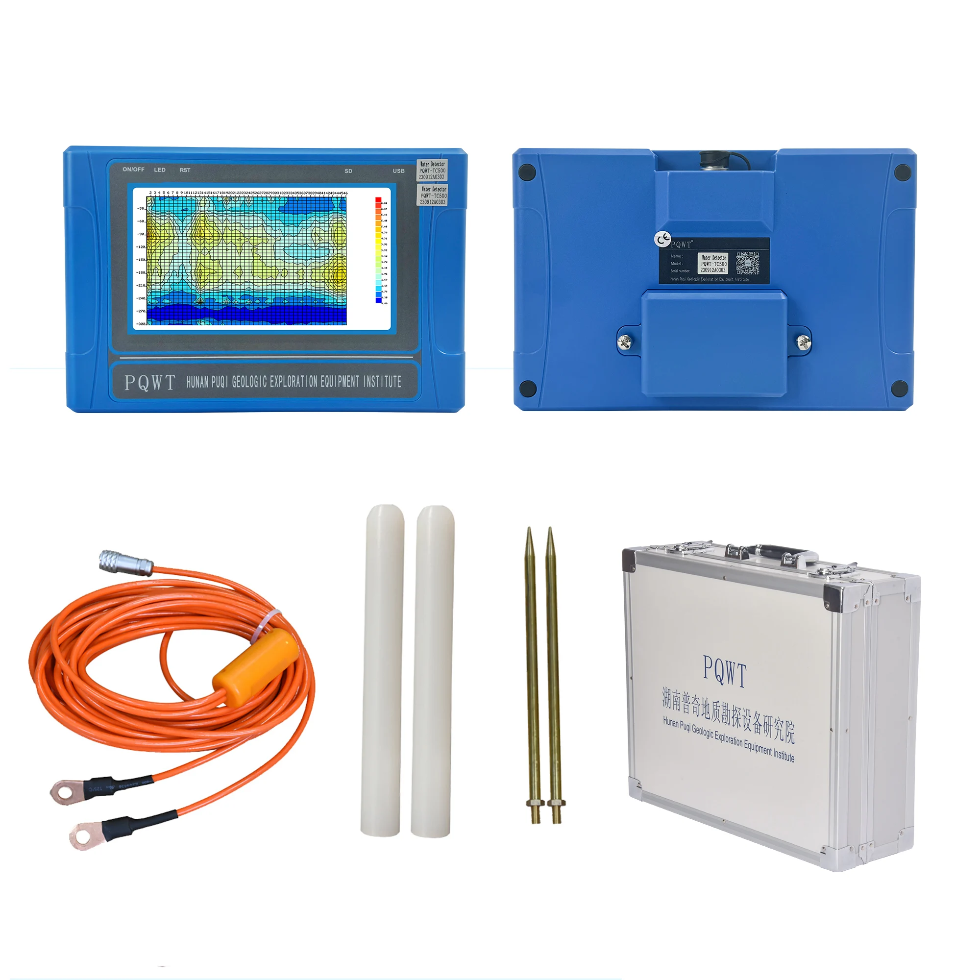 PQWT TC150 Underground Water Detector Geophysical Survey Borehole Drilling Water Finder Detection Machine