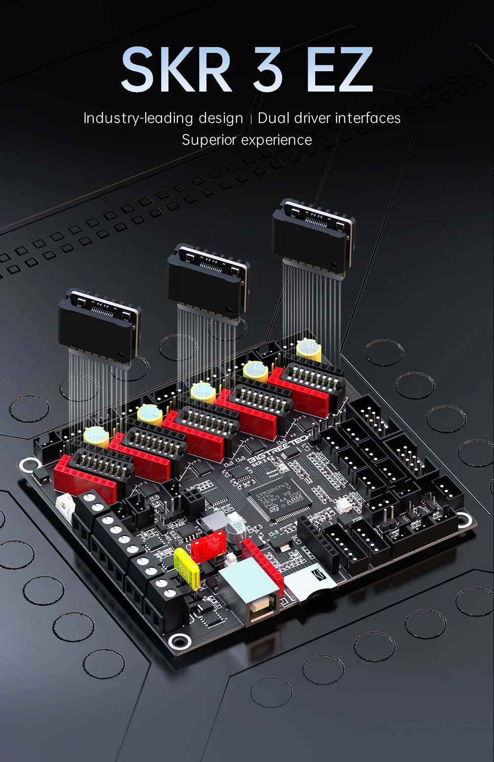 BIGTREETECH BTT SKR 3 EZ 32 Bit Motherboard EZ5160 Pro TMC2208 Upgrade SKR2 Steuerplatine Für Raspberry Pi Ender 3 Ender 5 Drucker – Detail 3