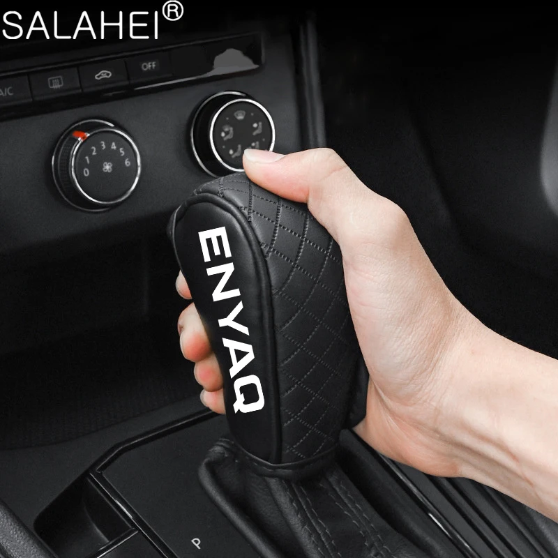 

High Quality Car Shift Handle Cover Non-slip Wear-resistant Universal Car Automatic Gear Sheath For Skoda Enyaq iv coupe iv80