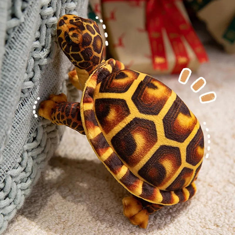 25 cm gesimuleerde schildpad knuffel zachte levensechte schildpad gevulde pop schattige pluche sierkussen verjaardagscadeaus kinderen jongen