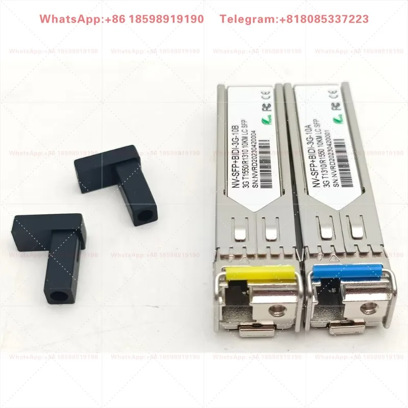 3G/3G BIDI 1310/1550nm WDM SFP Module, 3G SDI/HDI Video WDM 10KM SFP Optical Transceiver Module for Blackmagic BMD Yellobrik