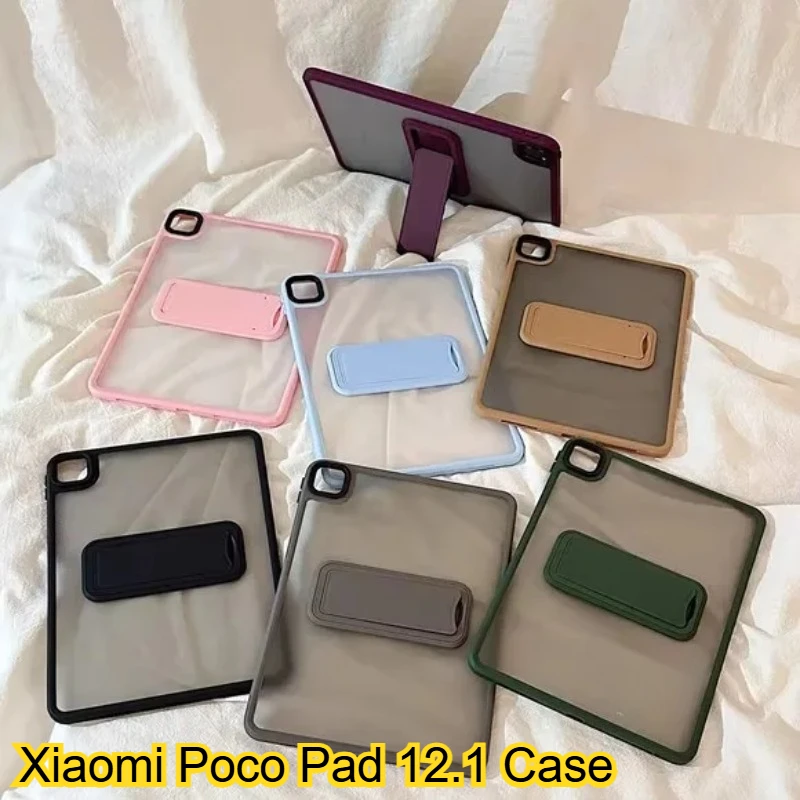 

PC+TPU Shockproof Protective Case for Xiaomi Redmi Poco Pad Pro 12.1 2024 SE 11 8.7 5 6 7 Pro 6S Pro 12.4inch Cover with Bracket