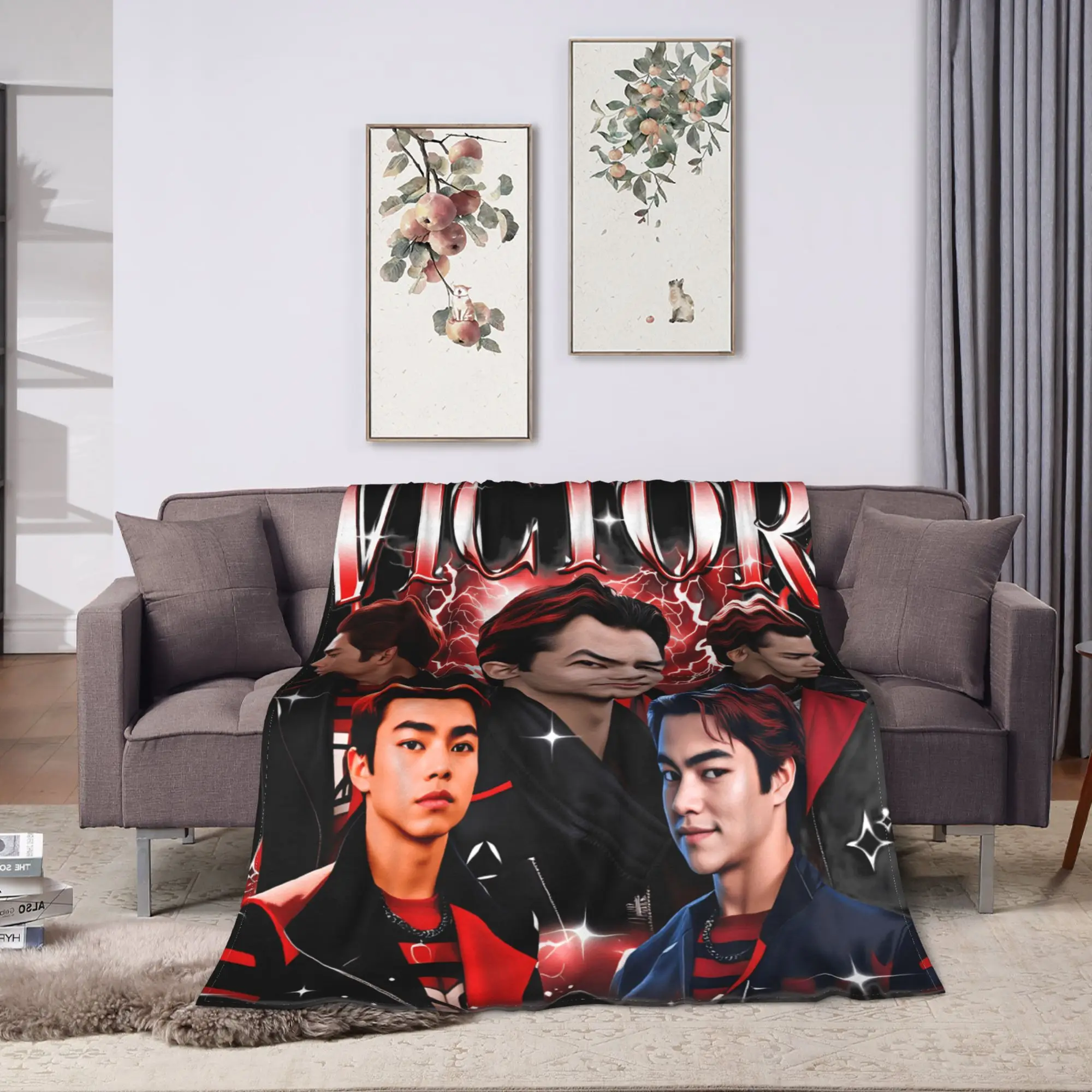 الكسالى 4 بطانية فيكتور لينة الجدة أفخم الفراش يلقي للفتيات الفتيان في الهواء الطلق الفانيلا المفرش غطاء السرير #2