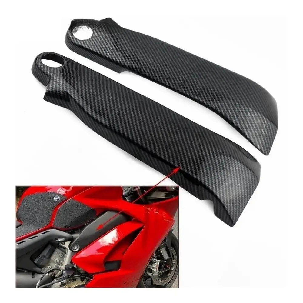 

For DUCATI Panigale V4 V4S V4R 2018-2023 Carbon Fiber Frame Covers Fuel Tank Side Panels Fairing Kit Motorcycle Accessories