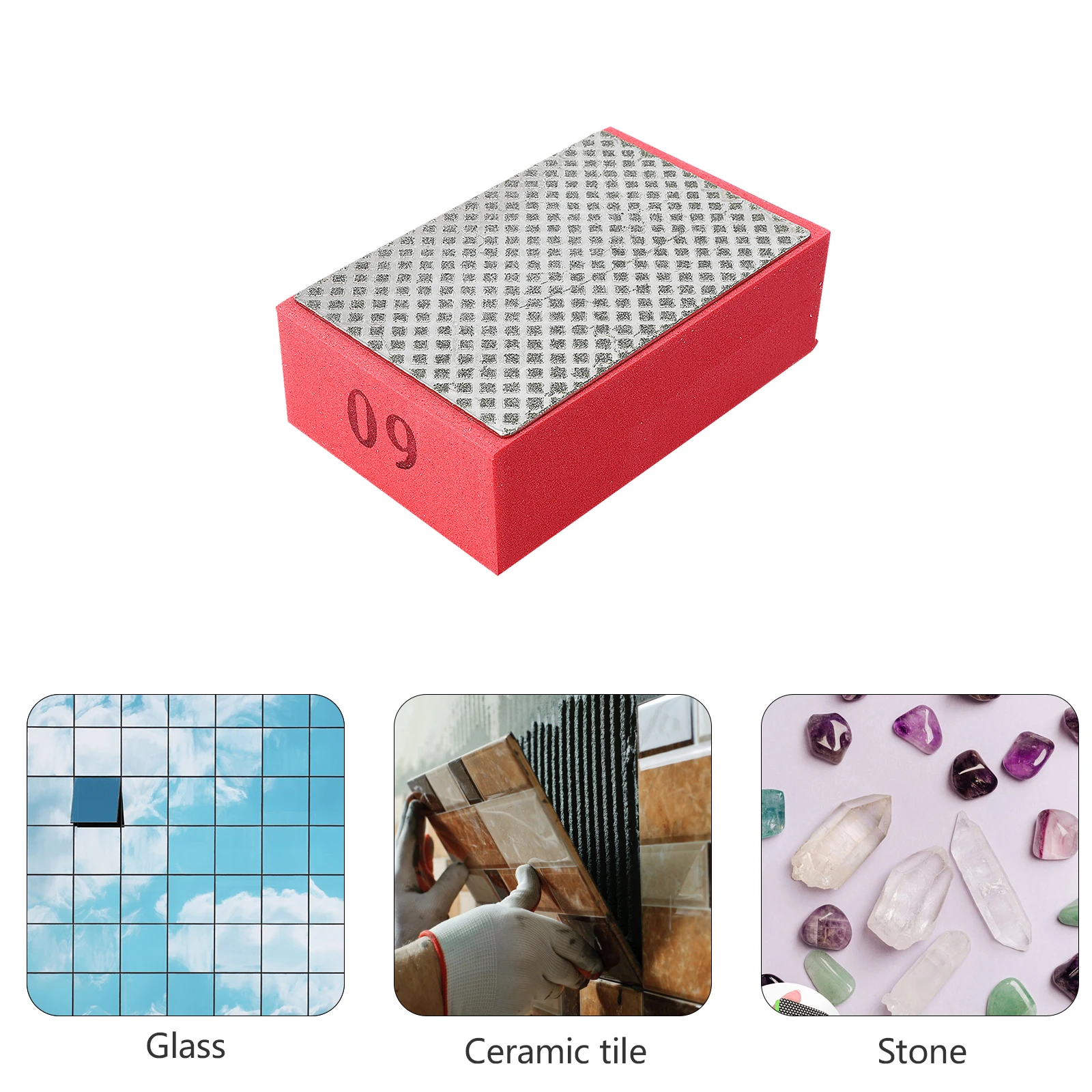 

1Pcs Safe High Durability Polishing Block Diamond Grinding Pads 60 Grit Sanding Block Diamond Grinding Tool Polishing Tool