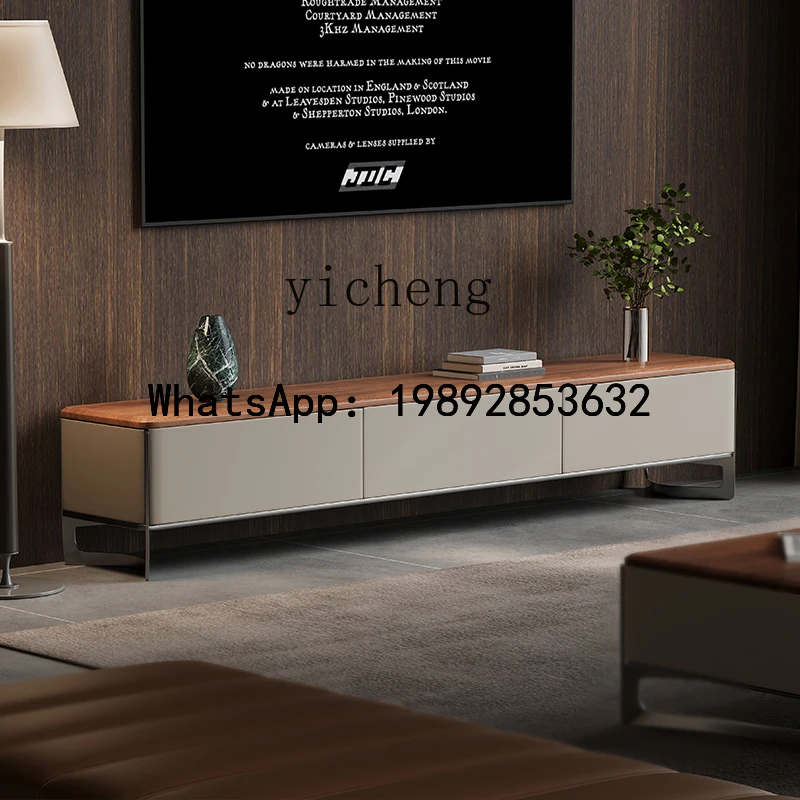 

B-4 cabinet storage locker integrated living room high-end solid wood TV cabinet floor