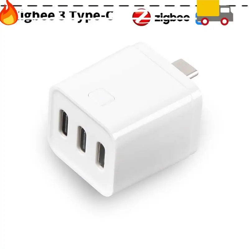 

Скидка-умный адаптер Tuya Zigbee Type-C, 3-бандовый мини-адаптер питания USB-C, зарядная вилка, синхронизация, голосовое управление для Alexa