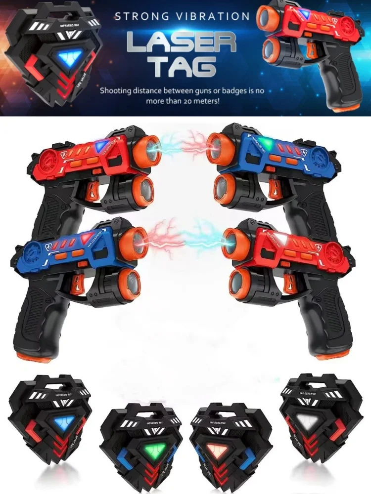 Laser Infrarood Tag Guns Set Mini Pistol Blaster Schietspel Indoor Outdoor Zomerspeelgoed voor kinderen Team Battle Play Fun Gifts - afbeelding 2