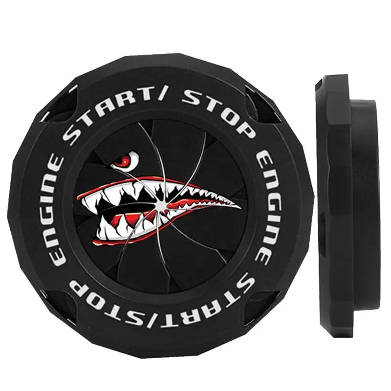 

Push To Start Button Cover Metal Engine Start Button Protector Car Ignition Button Cover Interior Decor Sticker Decals For Men