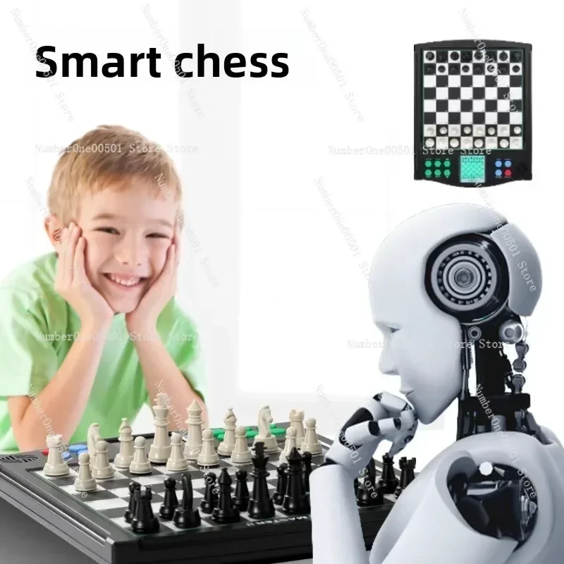 Chess Electronic Chessboard Man-Machine Versus Two-Player Game A good coach for learning chess English German operation