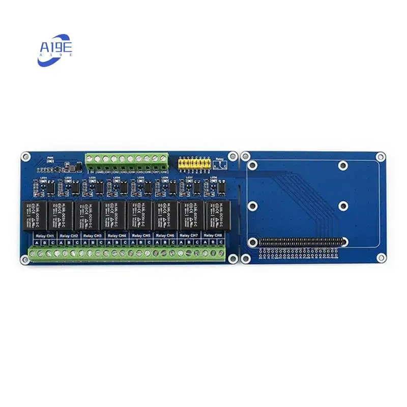 

Плата расширения канала реле A19E-8 для Raspberry Pi 5/4B с изоляцией оптопары для Raspberry Pi 5 4B 3B + 3B Zero 2W
