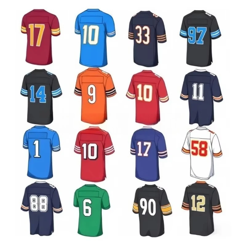 

Men's embroidered American football jersey Team football team uniform high quality