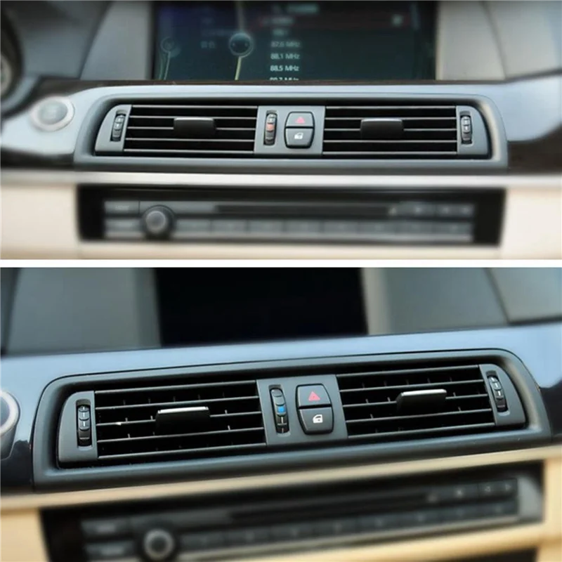 

2X Front Dash Panel Center Fresh Car Air Outlet Vent Grille Cover For BMW 5 F10 F18