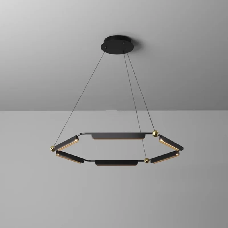 

Italian Minimalist Aluminum Chandelier Modern Minimalist Designer For Dining Room Living Room Hanging Lamps Lighting Fixtures