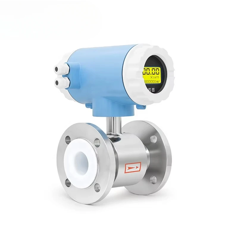 LEFOO PTFE lining DN10-300 Magnetic Water Flowmeter 4-20mA Output IP65 Electromagnetic Flow Meter for Industrial Measuring