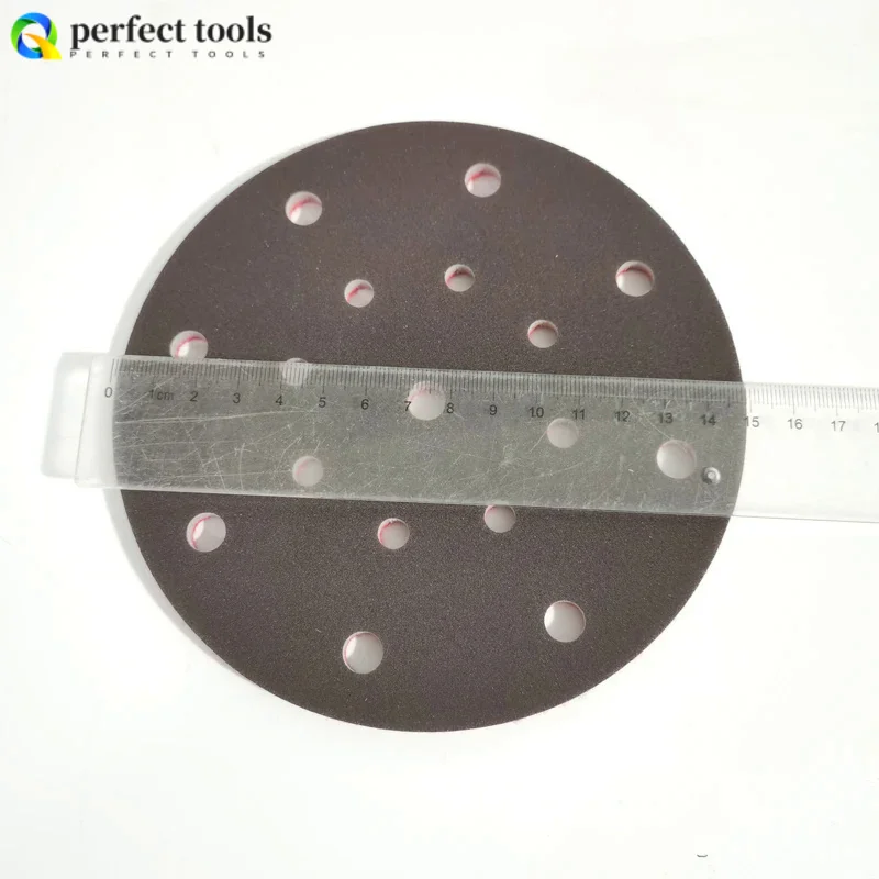 6 Inch 150mm 17 Hole Sponge Sandpaper Car Paint Polishing Beauty Putty Sand Disc Flocking Dry Sandpaper