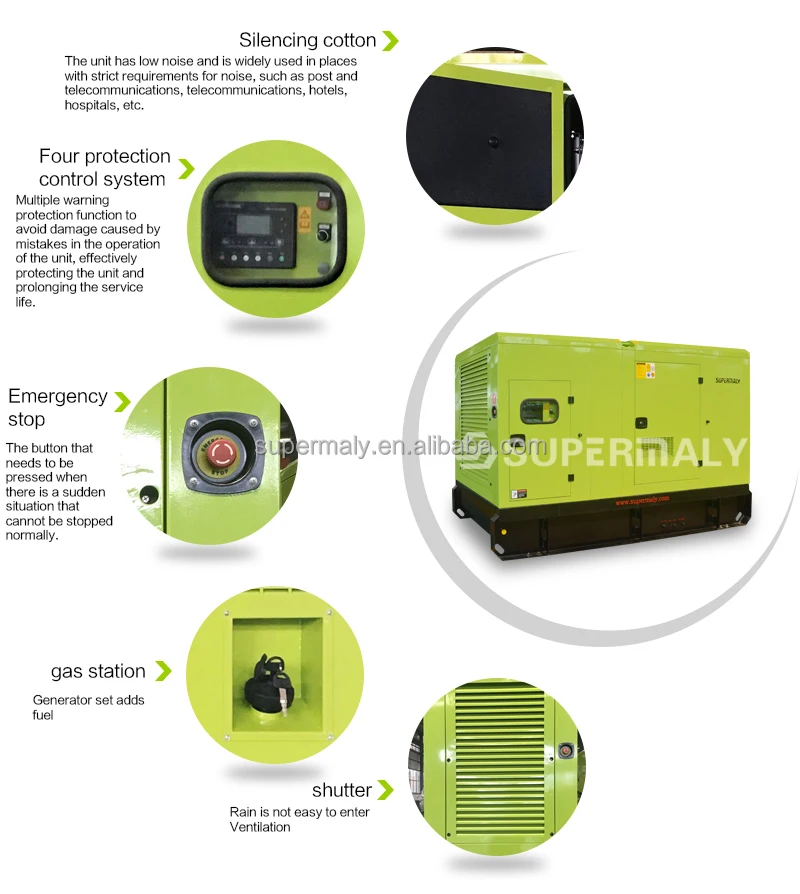 Groupe électrogène Diesel monophasé triphasé 750KVA, alternateur Stamford, moteur Perkins, télécommande automatique, silencieux, type'silencieux, 50/60Hz