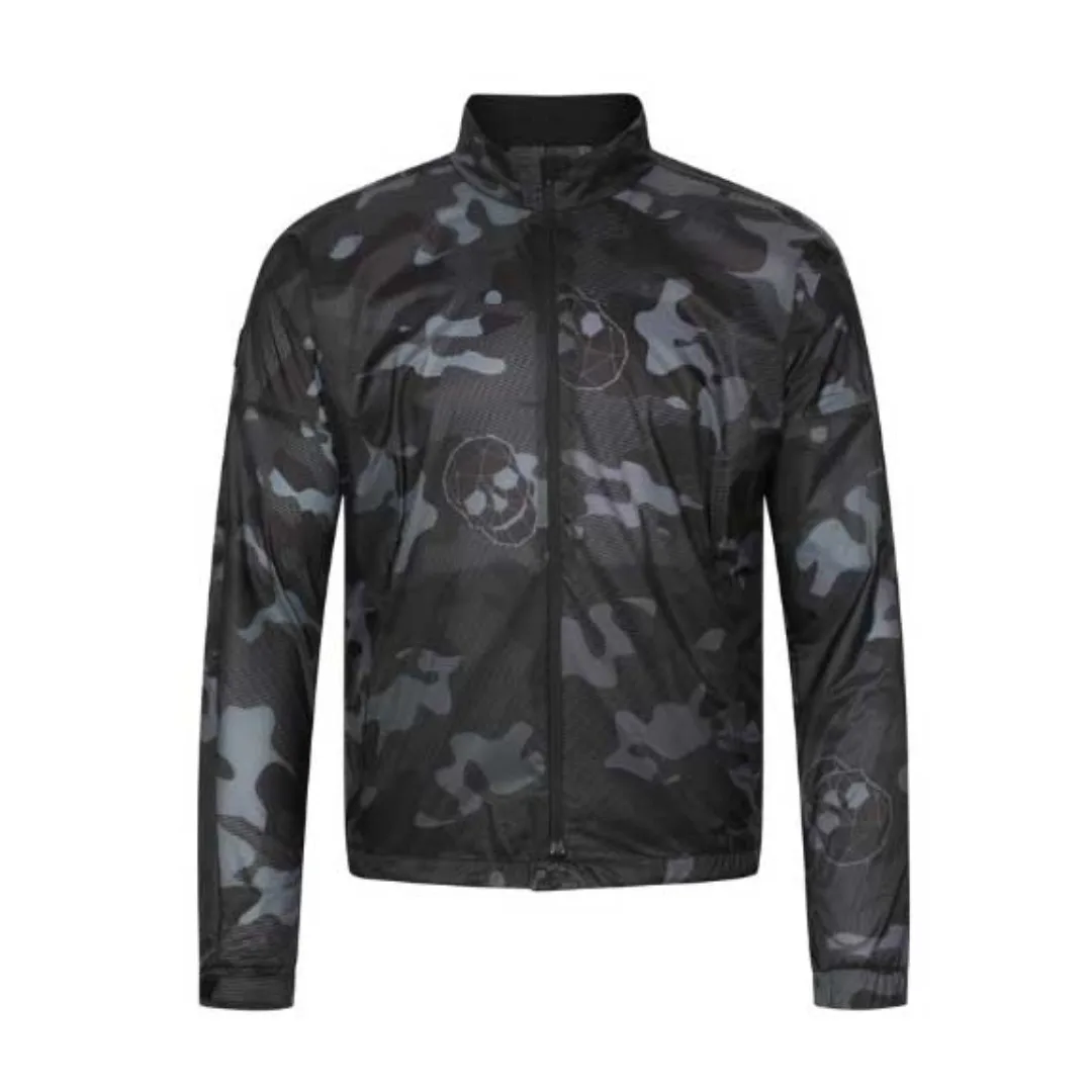 Men's Golf Jacket 2026 Fall New Korean Style Long Sleeve Custom Camo Print Skull High-End Outdoor Sporty Breathable Lightweight
