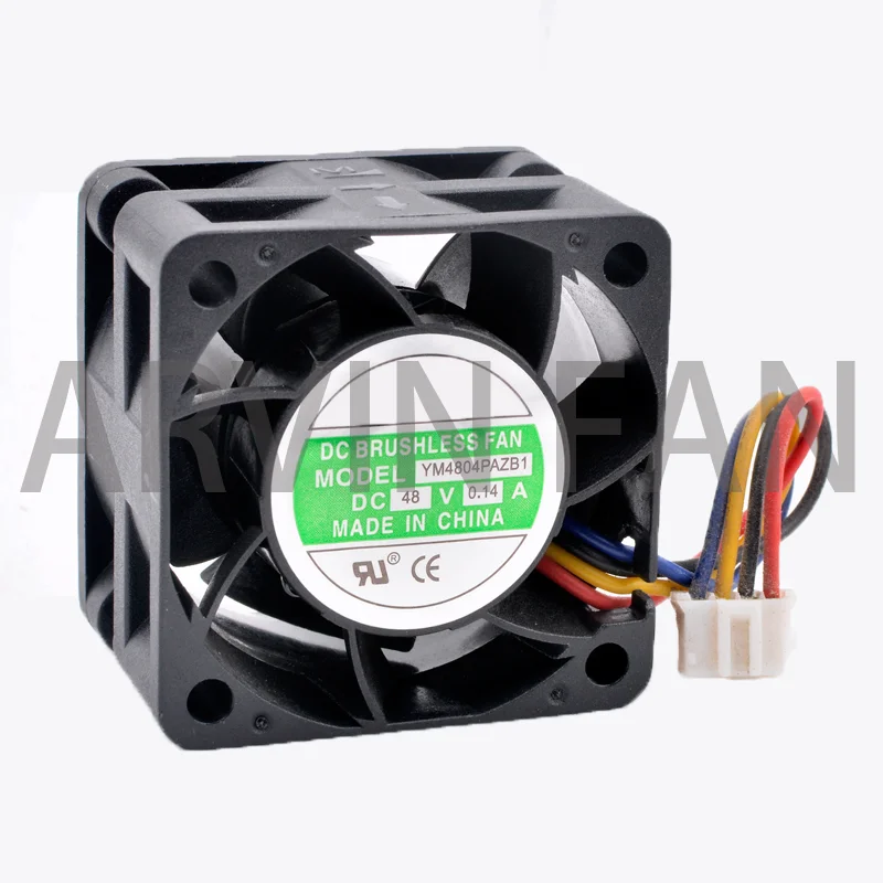 Brand New Original YM4804PAZB1 4cm 40mm Fan 40x40x28mm DC48V 0.14A 4 Lines Large-volume Cooling Fan Suitable For Servers