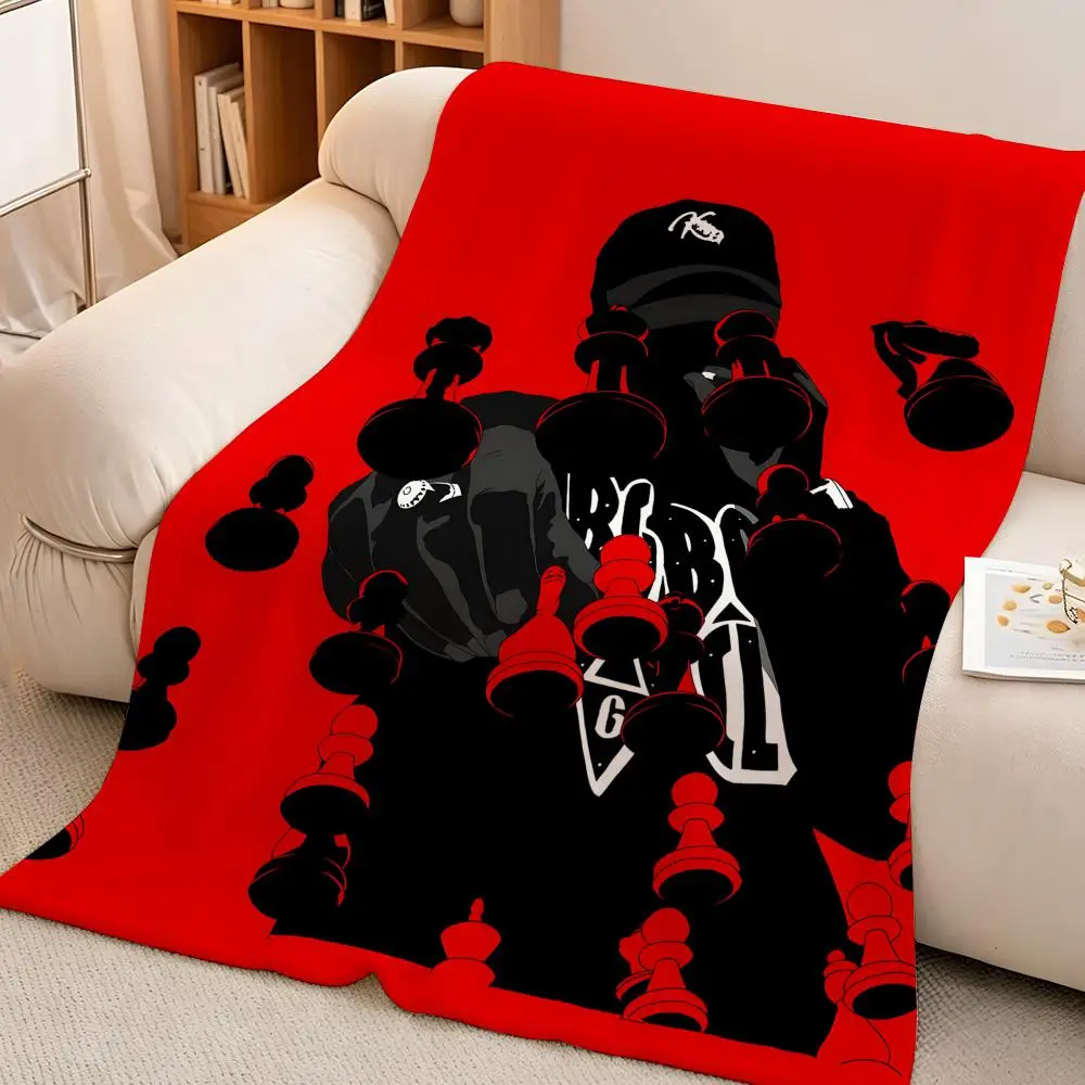 Music F-Freeze C-Corleone Throw hot High-Density Short Plush Blanket Soft Skin-Friendly for Sofa Nap Air-Conditioned Room