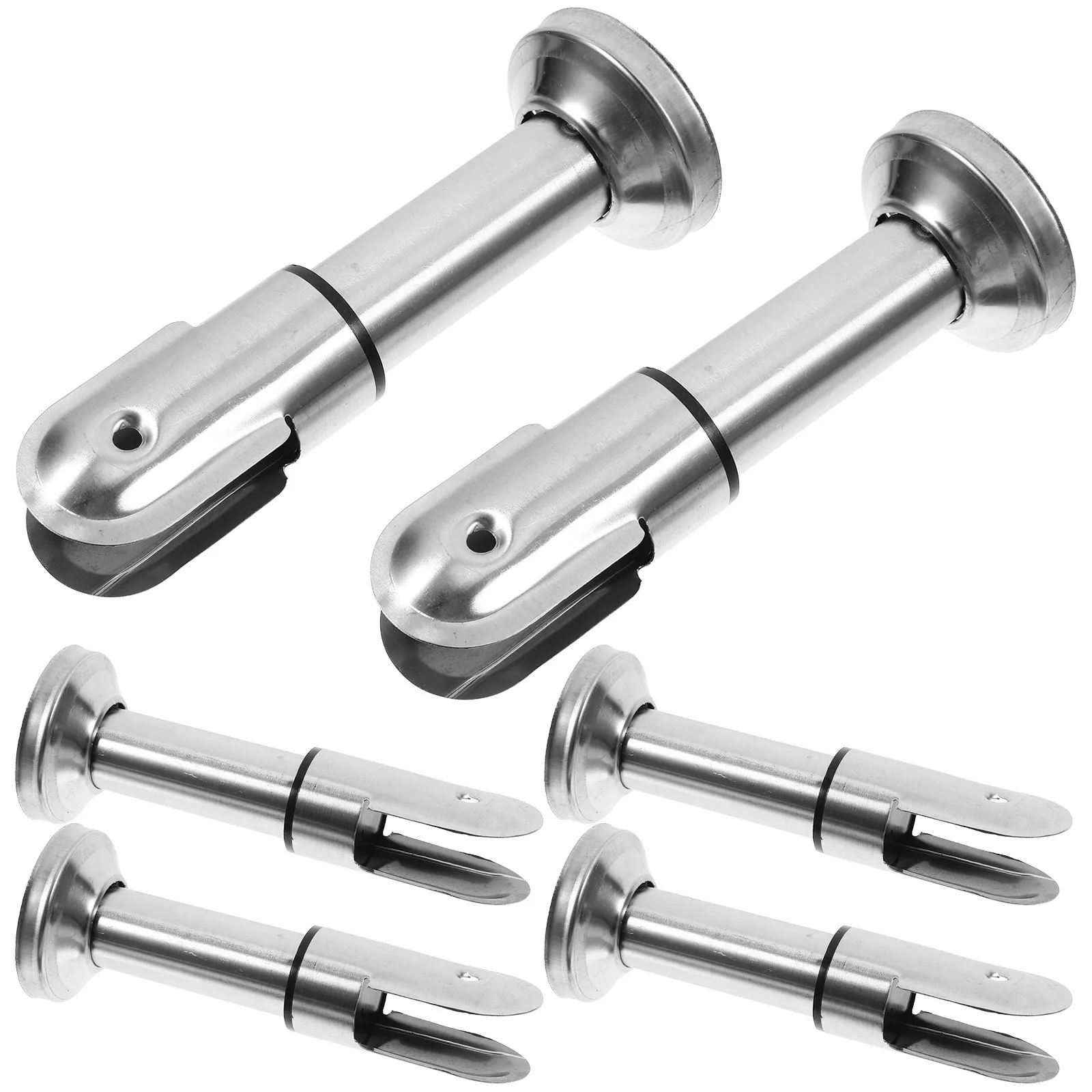 

6Pcs Public Toilet Partition Brackets Heavy Duty Metal Support Feet Stable Bathroom Partition Hardware for Restrooms