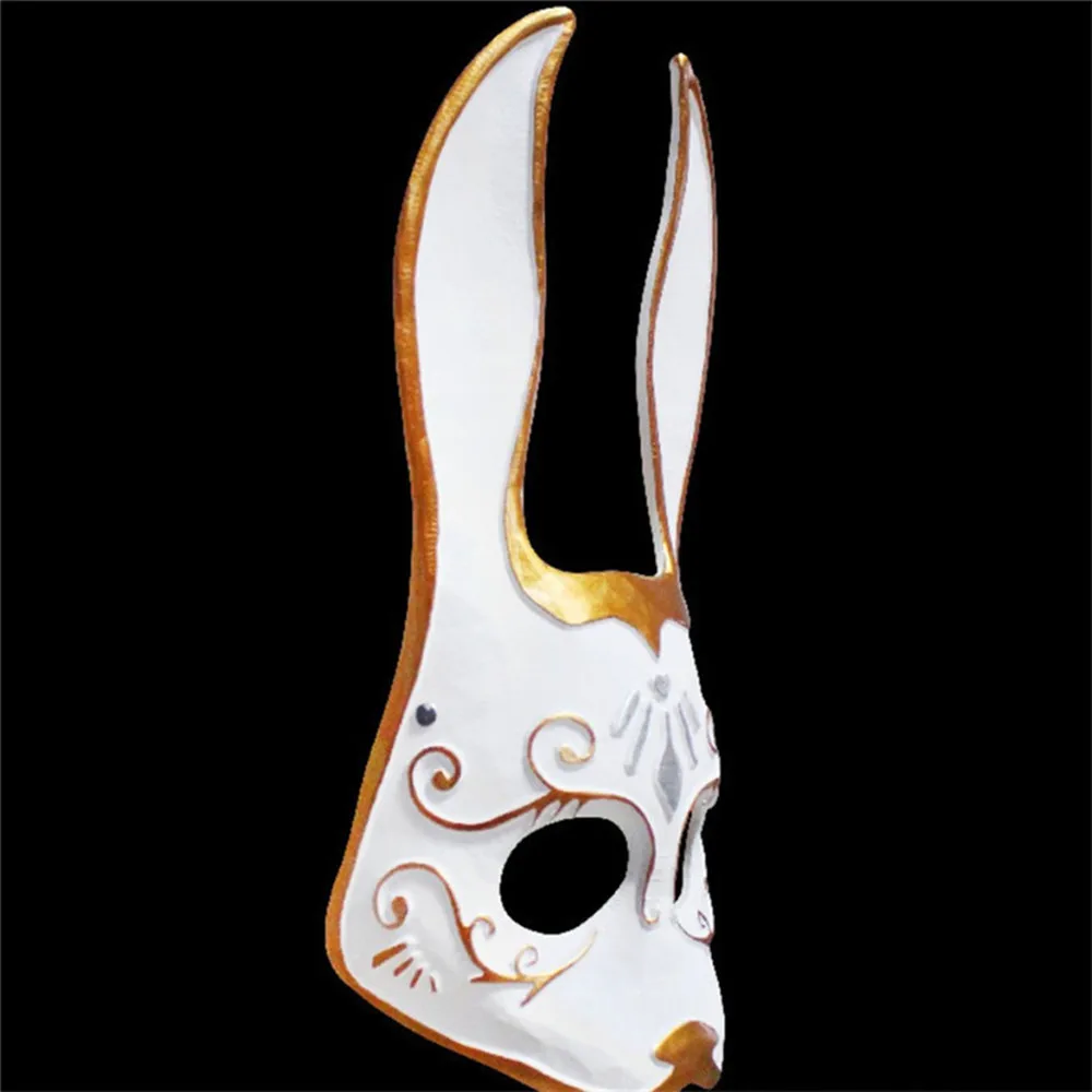 Japanese Cat Mask for Halloween Dressing up, Rabbit Mask, Holiday Ball Party, Funny Cosplay Face Mask