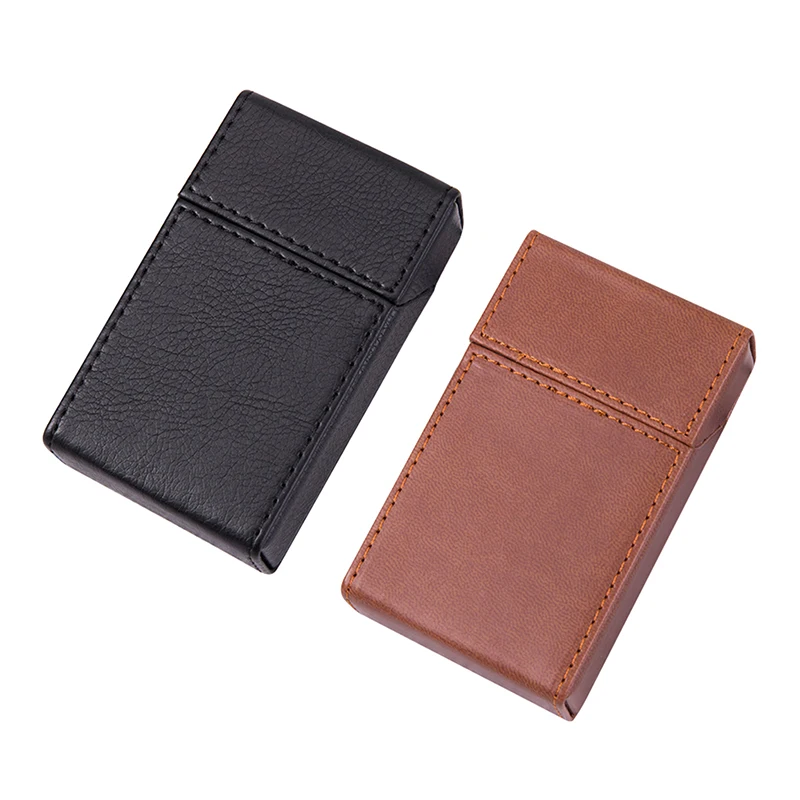 1Pc PU Leather Cigarette Case for Tobacco Storage Box Holder for Holding up to 20 Cigar Protective Cover